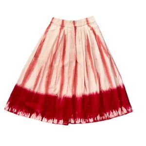 Anthropology Tiny Ansley Pink Tie Dye Midi Wrap Flare Skirt Women’s Size Smsll